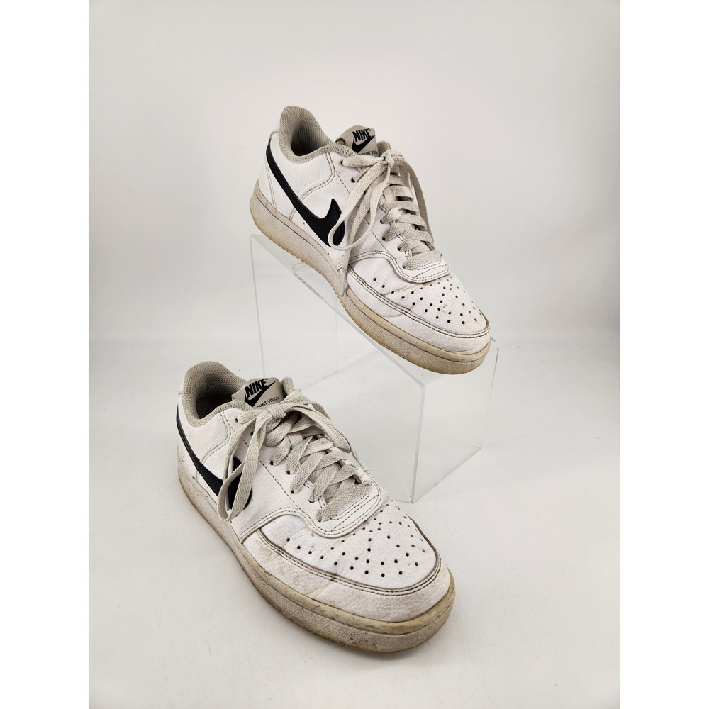 Nike Court Vision‎ Low Next Nature Women 6.5 White Black DH3158-101 Sneakers